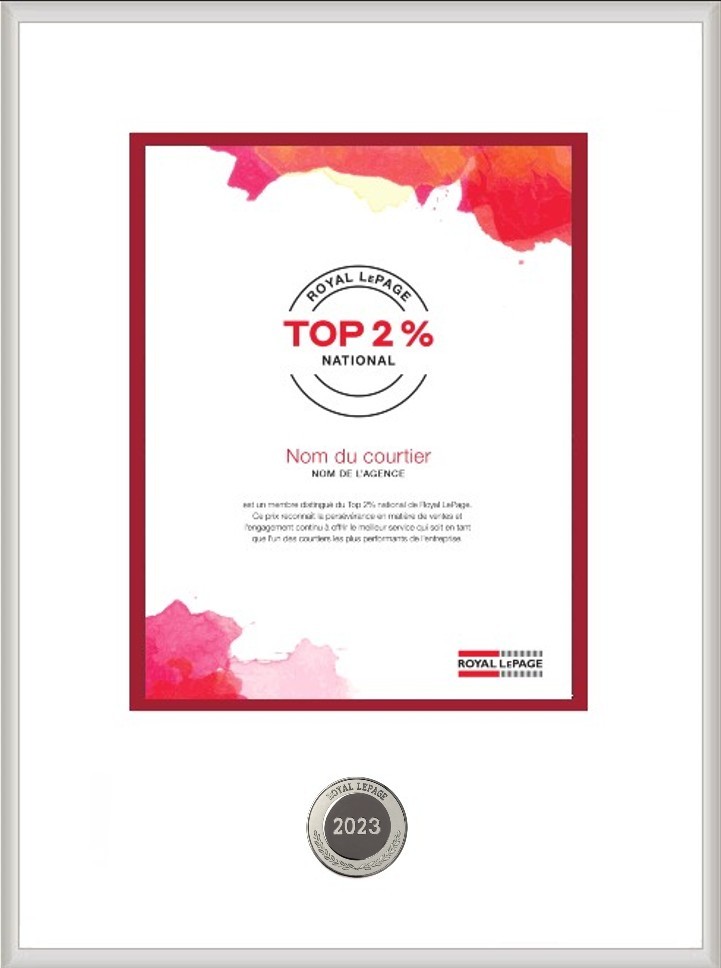 Top 2 % National MC de Royal LePage MD Top 2 % National MC de Royal LePage MD